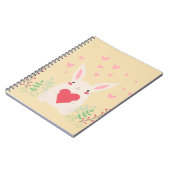 Carnet Coeur de lapin mignon valentine (Côté gauche)
