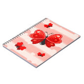 Carnet coeur de papillon (Côté gauche)