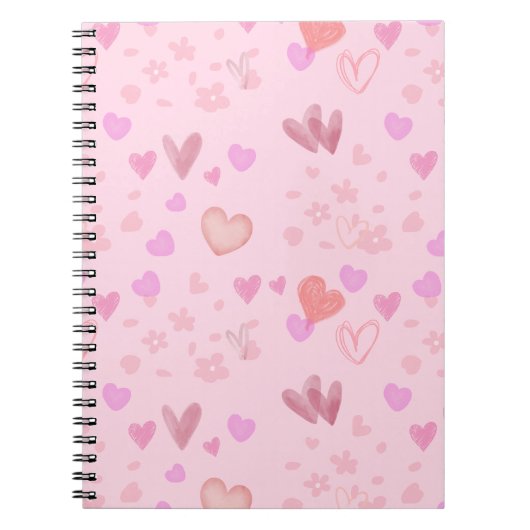 Carnet Cœur de Pêches Amoureuses (Devant)