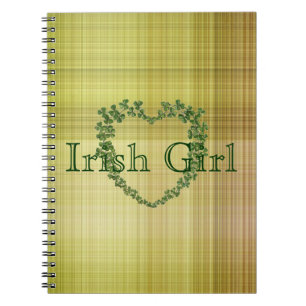Carnet Cœur de trèfle de fille irlandaise