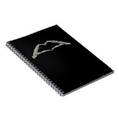 Carnet Coeur des mains osseuses actif (Côté Droit)