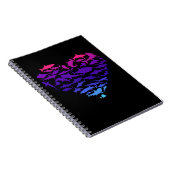 Carnet Coeur des requins Amateur de requins Vie marine co (Côté Droit)