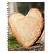 Carnet coeur en bois (Devant)