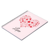 Carnet Cœur en points (Côté gauche)