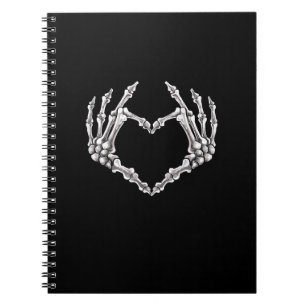 Carnet Coeur Et Mains De Squelette Coeur Et Mains Gothiqu