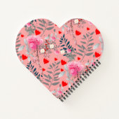 Carnet Coeur et Rose (Dos)