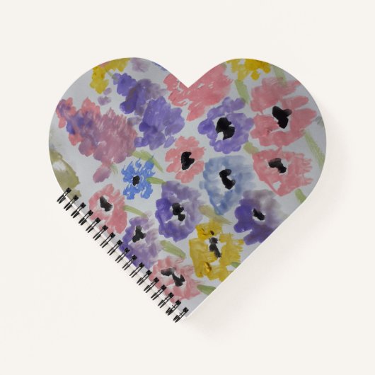 Carnet Coeur Fleur sauvage été (Devant)