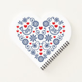 Carnet Coeur folklorique slovaque (Dos)