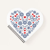 Carnet Coeur folklorique slovaque (Devant)
