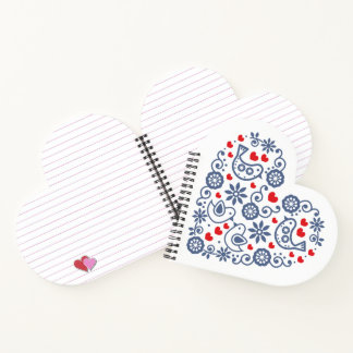 Carnet Coeur folklorique slovaque