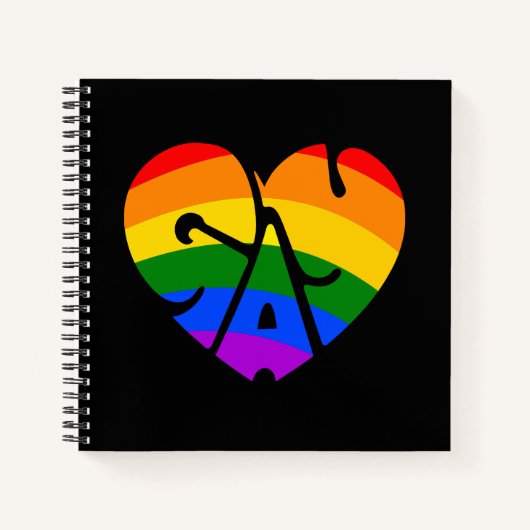 Carnet Coeur gay (Devant)
