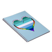 Carnet Coeur gay pride (Côté Droit)