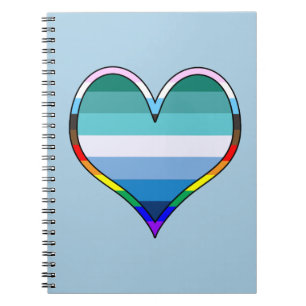 Carnet Coeur gay pride