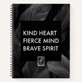 Carnet Cœur gentil. Esprit féroce. Esprit courageux. (Devant)