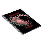 Carnet Coeur gothique et Rose (Côté Droit)