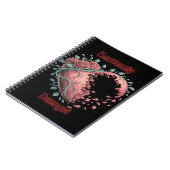 Carnet Coeur gothique et Rose (Côté gauche)