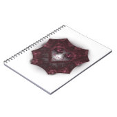 Carnet Coeur gothique pourpre 001 (Côté gauche)