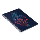 Carnet Coeur guitare (Côté Droit)
