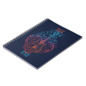 Carnet Coeur guitare (Côté gauche)