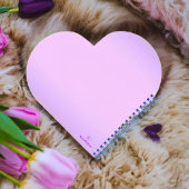 Carnet Coeur Lavande Rose