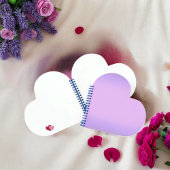 Carnet Coeur Lavande Rose