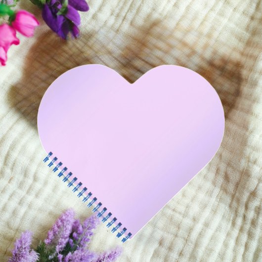 Carnet Coeur Lavande Rose