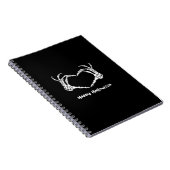 Carnet Coeur main squelette éffrayant avec "Happy Hallowe (Côté Droit)