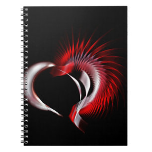 Carnet Coeur métallique