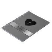 Carnet Coeur noir (Côté gauche)