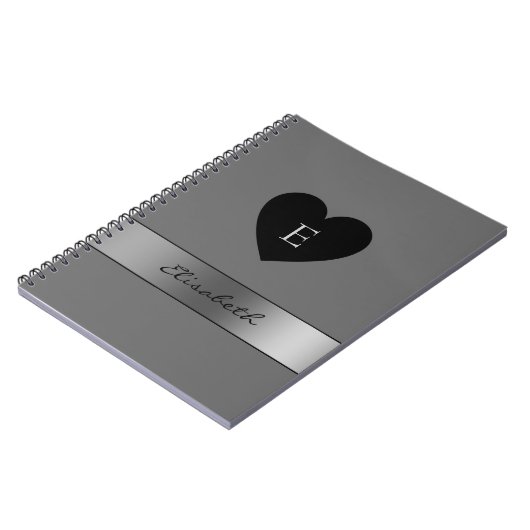 Carnet Coeur noir (Côté gauche)