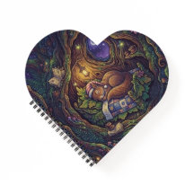 Carnet Cœur Nuit Étoilée