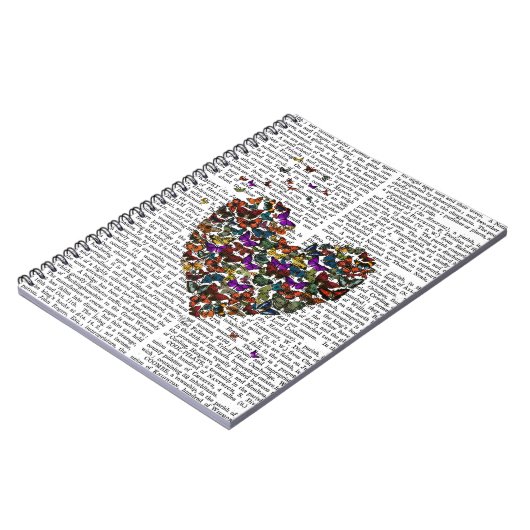 Carnet Coeur papillon (Côté gauche)