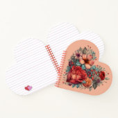Carnet Coeur plein de fleurs (Intérieur)
