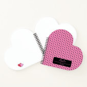 Carnet Coeur pois rose et noir (Intérieur)