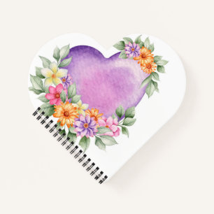 Carnet Coeur pourpre