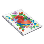 Carnet Cœur romantique et fleurs” (Côté Droit)
