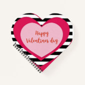 Carnet coeur rose (Devant)