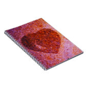 Carnet coeur rose corail (Côté Droit)