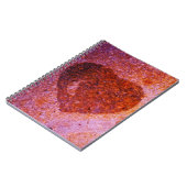 Carnet coeur rose corail (Côté gauche)