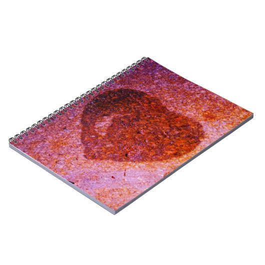 Carnet coeur rose corail (Côté gauche)