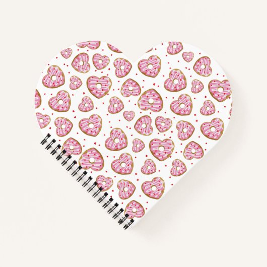 Carnet Coeur rose mignon Cookies (Devant)