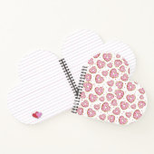 Carnet Coeur rose mignon Cookies (Intérieur)