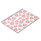 Carnet Coeur rose mignon Cookies (Côté gauche)
