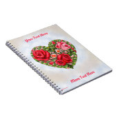 Carnet Coeur Rose vintage (Côté Droit)