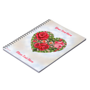 Carnet Coeur Rose vintage