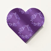 Carnet Coeur Rose violet (Dos)