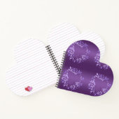 Carnet Coeur Rose violet (Intérieur)