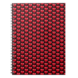 Carnet cœur rouge amour famille couple mariage relation