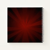 Carnet Coeur rouge avec ailes d'or (Dos)