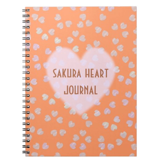 Carnet coeur sakura (Devant)